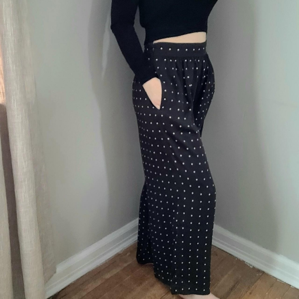 Huston Pull-On Crop Pants in Grid Dot, size 4
